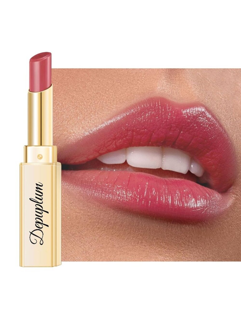 Women's DM96 Dusty Pink Glow Reviver Moisture Lip Gloss Creamy Tinted Lip Balm